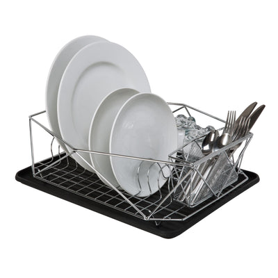 4 of 4:Kitchen Details Geode Dish Rack in Chrome 