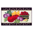 1 of 1:Tapis de cuisine antidérapant traditionnel Fruit Time, crème, 18 x 30 pouces 