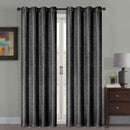 12 of 13:Ayla Crushed Jacquard Grommet Window Panel, 54x84 Inches 