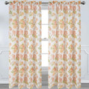 14 of 17:Yeldez Floral Foil Sheer Rod Pocket Window Panel and Valance Treatment, All Sold Separately 