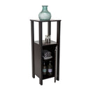 2 of 4:Neu Home 3 Shelf Ambassador Floor Cabinet in Espresso 
