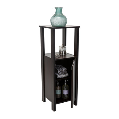 2 of 4:Neu Home 3 Shelf Ambassador Floor Cabinet in Espresso 