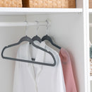 4 of 4:Simplify 10 Super Slim Velvet Huggable Hangers in Grey 