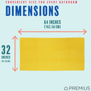 11 of 40:PREMIUS 2 Pack Chevron 100% Cotton Yarn Dyed Bath Sheet Towel, 32x64 Inches 