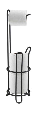 1 of 3:Home Basics Free-Standing Dispensing  Toilet Paper Holder, Black 