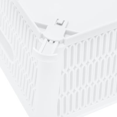 2 of 4:Simplify Slide 2 Stack It Storage Tote Baskets in White 