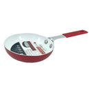 1 of 1:PREMIUS Mini sartén antiadherente para huevos con revestimiento cerámico, rojo, 4,7 pulgadas 