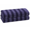 32 of 40:PREMIUS 2 Pack Stripes 100% Cotton Yarn Dyed Bath Sheet Towel, 32x64 Inches 