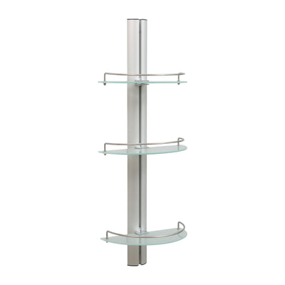 1 of 4:Estante de vidrio en forma de media luna de 3 niveles Neu Home 