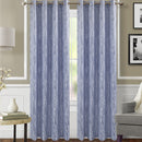 4 of 5:Montrose Plaster Jacquard Grommet Window Panel, 54x84 Inches 
