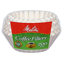 1 of 1:Melitta Junior Basket Coffee Filters 200-Count, White, 4-6 Cups 