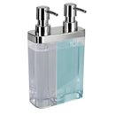 1 of 4:Distributeur de savon et de lotion à double pompe Kitchen Details, transparent 