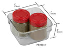 8 of 8:Home Basics 3 x 3 x 2 Plastic Drawer Organizer with Rubber Liner 