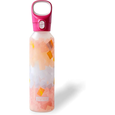 1 of 6:Bouteille d'eau en verre Pyrex à changement de couleur avec revêtement en silicone, couches épaisses, 500 ml 