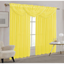24 of 37:Sheila Sheer Rod Pocket Window Valance and Panel Treatments, All Sold Separately 
