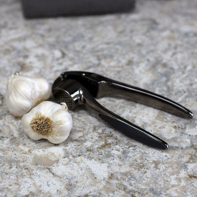 2 of 2:Home Basics Nova Collection Zinc Garlic Press, Black Onyx 
