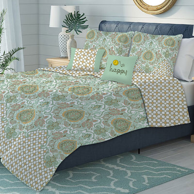 1 of 2:Sabina Oversized 5-Piece Reversible Quilt Set, Multi 