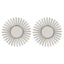 1 of 1:PREMIUS 2 Piece Windmill Wall Decor Mirror Set, Champagne, 10 Inches 