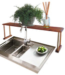 2 of 13:Home Basics Rustic Pine Over Sink Shelf, Wood, 30x6x8 Inches 
