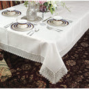 8 of 16:Nappe Treasure avec bordure en dentelle macramé 