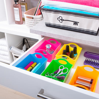 2 of 4:Simplify 5 Pack Mini Organizers in Neon 