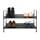 3 of 4:Neu Home 2 Tier Shoe Rack in Espresso 