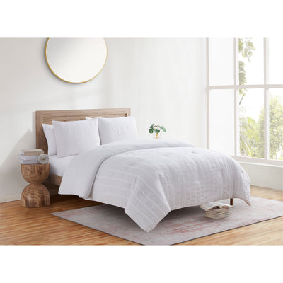 9 of 11:Jade + Oake Ridney Textured Stripe Soft Microfiber Comforter Set 