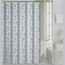 1 of 1:Blossom Floral Blossoming Flower and Leaves Printed Shower Curtain, Blue, 70x72 Inches 