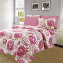 3 of 4:Essentials Bright 4 & 6 Piece Printed Wrinkle-Free Sheet Set, Blush Garden 