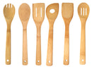 1 of 7:Ensemble d'ustensiles de cuisine en bambou Home Basics, 6 pièces, 6,3 x 30,5 x 6,3 cm 