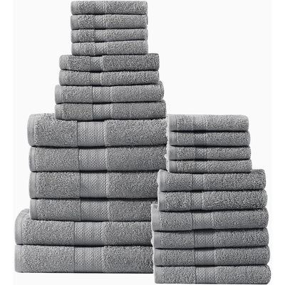 34 of 40:Ensemble de serviettes 24 pièces 100 % coton Casa Platino 