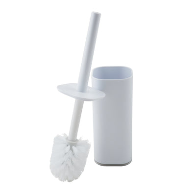 2 of 4:Ensemble de brosses WC cylindriques en acrylique Bath Bliss, blanc 