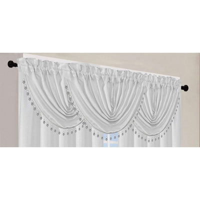 3 of 12:Dawson Solid Textured Jacquard Rod Pocket Window Panel and Valance Treatment, All Sold Separately 