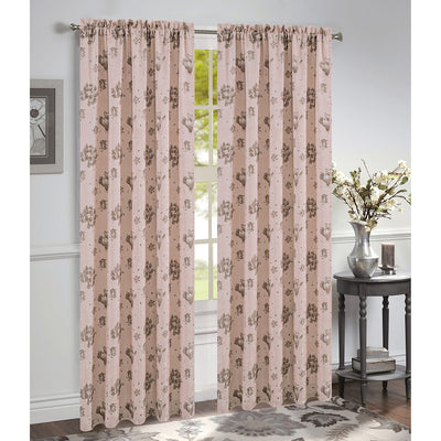 10 of 29:Felicia Jacquard Rod Pocket Window Panel and Valance Treatments, All Sold Separately 