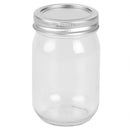 2 of 4:Home Basics 12 oz. Wide Mouth Clear Mason Canning Jar 