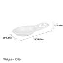 8 of 8:Home Basics Cast Iron Chevron Design Spoon Rest, White, 7.5x3.5x1.3 Inches 