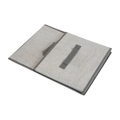 4 of 4:Caja de almacenamiento grande Simplify en gris jaspeado 