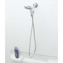 2 of 3:Home Basics Stainless Steel Adjustable Dual Shower Head Massager, Chrome 