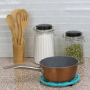 8 of 15:Home Basics Moroccan Lattice Collection Cast Iron Trivet, Turquoise, 8x8x.5 Inches 