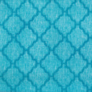2 of 2:Colby Window Curtain Tier Pair and Valance Set - 58x24 - Turquoise 