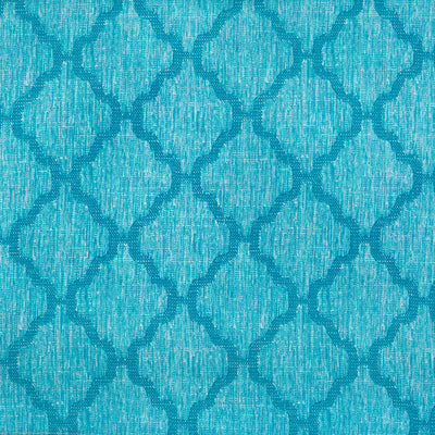 2 of 2:Colby Window Curtain Tier Pair and Valance Set - 58x24 - Turquoise 