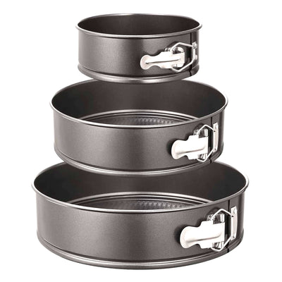 1 of 2:Ensemble de 3 moules à charnière antiadhésifs Premius, gris 