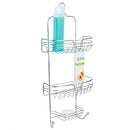1 of 5:Home Basics Sleek Chrome Plated Steel Shower Caddy 