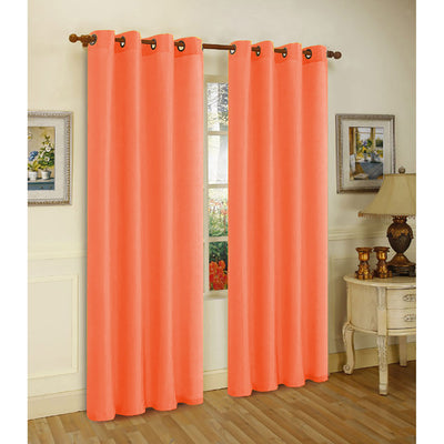 4 of 17:Panneau de fenêtre à œillets en fausse soie Melanie de qualité supérieure, 55 x 108 pouces 