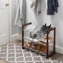 2 of 4:Neu Home Zapatero con estante de malla de 3 niveles en color espresso 
