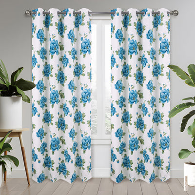 2 of 7:Tamara Floral Room Darkening Grommet Window Panel, 54x84 Inches 