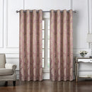4 of 4:Jensen Damask Lurex Grommets Window Panel, 54x84 Inches 