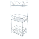 1 of 2:Bath Bliss Geode 3 Tier Spa Tower, Chrome, 10.6x 7x 25.3 Inches 