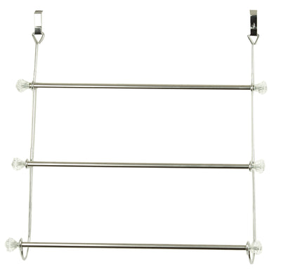 2 of 2:Home Basics 3 Tier Chrome Plated Steel Over the Door Towel Rack 
