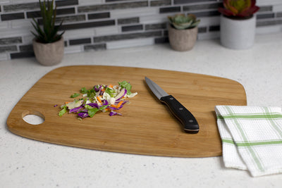 4 of 5:Home Basics 3.5 Stainless Steel Paring Knife with Contoured Bakelite Handle, Black 